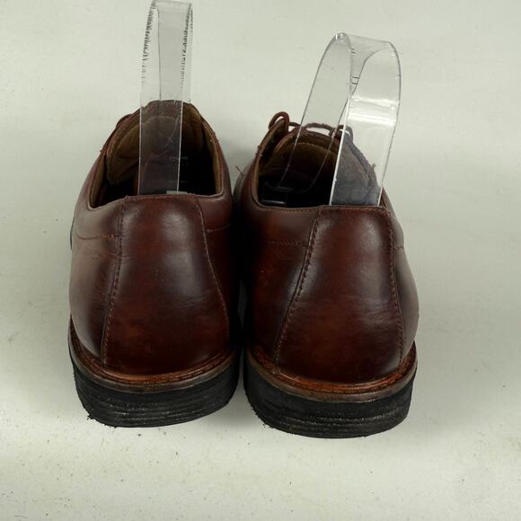 Dansko Josh Oxford Men's 7 Brown Leather Lace-Up Low Top Classic Dress Shoes - Picture 7 of 10